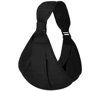 Falafoty Baby Carrier Portable Baby Sling Carrier, Soft Baby Wrap Carrier Sling with Adjustable Shoulder Straps, Baby Carrier Sling, Swing Baby Hip Carrier Newborn to Toddlers for Outdoor (Black)