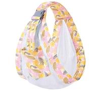 Falafoty Baby Carrier Portable Breathable Baby Sling Carrier, 3D Mesh Fabric Baby Wrap Carrier with Adjustable Shoulder Straps, Toddler Carrier Sling,Swing Baby Hip Carrier Newborn to Toddler (Pink)