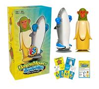 Falafoty Banana Monkey vs Shark Flip Challenge Party Game for Family Friends,Brainrot Flip-Standing Throwing Game Toy Traitors Board Game,Multiplayer Family Game Night for Indoor Outdoor Gift (Green)