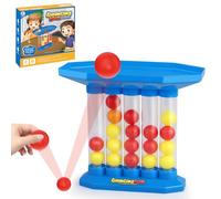 Falafoty Bounce Ball Party Game, 2 4 Player Jumping Connect 4 Tabletop Game with 13 Balls, Fun Festive Social Game for Christmas Gathering,Tabletop Leisure Board Game for Teens Adults
