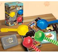 Falafoty Cats Catch Mice Snap Card Game, Mouse Trap Board Game for Kids Card Matching Game with 4 Tappers - 48 Card Set 2-4 Players, Family Board Game Party & Travel Toys for Boys Girls
