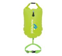 Falafoty Swim Buoy Outdoor Swim Float, 48*31cm Inflatable Swim Buoy Highly Visible Tow Air Float Suit for Open Water Swimming Sport Snorkeling Kayaker Triathletes Racing Training Accessories (Green)