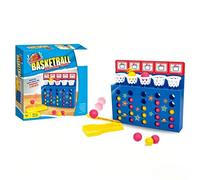 Falafoty Tabletop Basketball Shooting Game, 2 4 Players Interactive Battle Board Game, 4 in 1 Row Strategy Desktop Game, Portable Leisure Game for Family Gathering Party Night Travel Indoor Outdoor