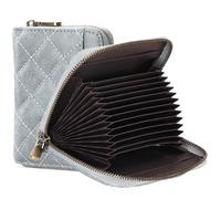 FALAN MULE Credit Card Wallet, Women's Leather Wristlet Card Holder Wallet, Leather Zipper Compact Card Cases Holder for Men Women, RFID Blocking, 14 Slots with Id Pocket, Small Purse for Women