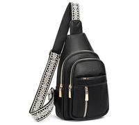 FALAN MULE Crossbody Bags for Women, Leather Sling Bag Women Men, Chest Bag Anti Theft Fanny Packs Shoulder Purse for Travel Cycling Shopping