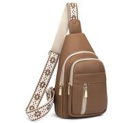 FALAN MULE Crossbody Bags for Women, Leather Sling Bag Women Men, Chest Bag Anti Theft Fanny Packs Shoulder Purse for Travel Cycling Shopping