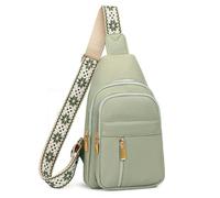FALAN MULE Crossbody Bags for Women, Leather Sling Bag Women Men, Chest Bag Anti Theft Fanny Packs Shoulder Purse for Travel Cycling Shopping