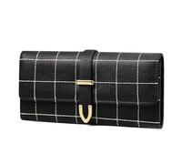 FALAN MULE Long Purse for Women, PU Leather Large Capacity Women's Wallet Retro Matte Wallet for Women with Multiple Card Slots and Coin Zipper Pocket Triifold Ladies Purse Clutch Card Holder