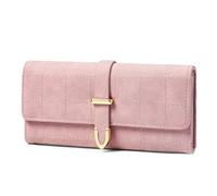 FALAN MULE Long Purse for Women, PU Leather Large Capacity Women's Wallet Retro Matte Wallet for Women with Multiple Card Slots and Coin Zipper Pocket Triifold Ladies Purse Clutch Card Holder