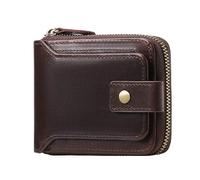 FALAN MULE Mens Wallets RFID Blocking Genuine Leather Wallets Mens with 12 Credit Card Holder, Bi-Fold Wallets for Men with ID Window