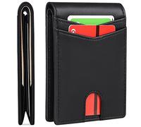FALAN MULE Slim Mens Wallet Genuine Leather RFID Blocking, Front Pocket Wallet with 7 Card Holder 1 banknote compartments, Minimalist Credit Card Holder Wallets for Men