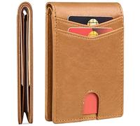 FALAN MULE Slim Mens Wallet Genuine Leather RFID Blocking, Front Pocket Wallet with 7 Card Holder 1 banknote compartments, Minimalist Credit Card Holder Wallets for Men