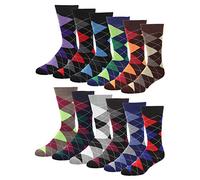 Falari Men Colorful Funny Novelty Crazy Combed Casual Dress Socks - Multicoloured - One size