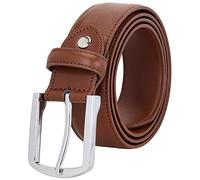 Falari Men Women Genuine Leather Casual Dress Belt With Single Prong Buckle 16 Colors