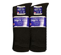 Falari - Mens or Womens Physicians Approved Diabetic White Socks Crew Seamless, Moisture-Wicking, Support for Swollen Feets UK Size 6-11 or 6 or 12 Pairs - Thread Nest