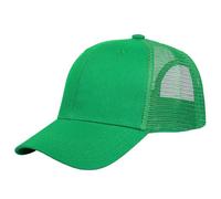Falari Trucker Hat Baseball Cap Structured Plain Design 6 Panel, Adjustable Size, 1pk Kelly Green, One size