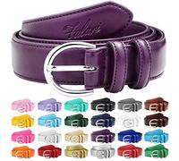 Falari Women Genuine Leather Belt Fashion Dress Belt With Single Prong Buckle 6028-24 Colors