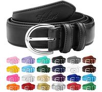Falari Women Genuine Leather Belt Fashion Dress Belt With Single Prong Buckle 6028-24 Colors