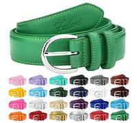 Falari Women Genuine Leather Belt Fashion Dress Belt With Single Prong Buckle 6028-24 Colors