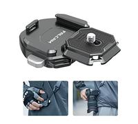 FALCAM F38 Camera Shoulder Strap Quick Release Set V2, 1/4-Inch Screw & Arca-Swiss Standard Quick Release Plate, Aluminium, Quick Release for Camera on Backpack Shoulder Strap