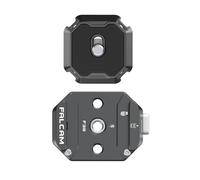 FALCAM F38 Quick Release Kit V2, Quick Release System, Base and Plate with 1/4" and 3/8" Screw Thread for Tripod, Monopod, Stabilizer, Slider - F38B3404