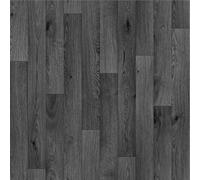 Falco 999D Black Wood Effect Anti-Slip Vinyl Flooring For Kitchen, Bathroom, Dining Room, 2.5mm Thick-1M(3'3") X 2M(6'6")-2M²