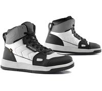 Falco Harlem Ladies Motorcycle Shoes, black-grey-white, size 38 for Women
