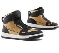 Falco Harlem Ladies Motorcycle Shoes, black-white-gold, size 36 for Women