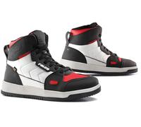Falco Harlem Motorcycle Shoes, black-white-red, size 44 for Men