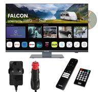 Falcon 19″ WebOS Smart Camping TV, 12V/24V, DVD, WiFi, Bluetooth