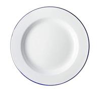 Falcon Enamel 20cm Flat Plate – White – Pack of 6 – 45020