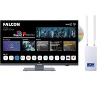 Falcon 24 Inch WebOS Combo Smart TV with 150Mbit mobile Router, Mirrorcast,Apple Play, DVD Player, 12/24V Camping TV, Triple Tuner, Freesat, Freeview, Bluetooth, Voice Control, Pitch Perfect Sound