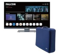 Falcon 27″ WebOS SMART Camping TV & TV Carry Case - 12v/24v/240v Integrated DVD Player, Bluetooth 5.0, Streaming, Freeview, Freesat 3 x HDMI, 2 x USB