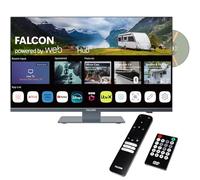 Falcon 32″ WebOS SMART Camping TV - 12v/24v/240v Integrated DVD Player, Bluetooth 5.0, Streaming, Freeview, Freesat 3 x HDMI, 2 x USB