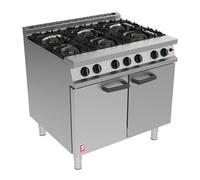 Falcon 6 Burner Dominator Plus Oven Range G3101 Propane Gas with Feet