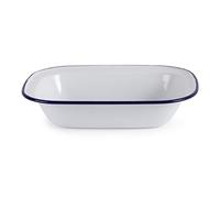 Falcon Enamel Bakepan - Traditional White 28cm x 23cm x 4.5D