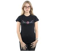 Falcon And The Winter Soldier Captain America Logo Cotton T-Shirt Marvel Black S