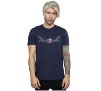 Falcon And The Winter Soldier Captain America Logo T-Shirt Marvel Navy S