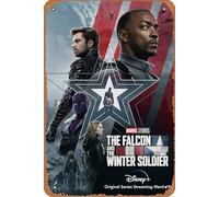 Falcon And The Winter Soldier Poster - Vintage Metal Tin Sign Wall Decor for Bars, Restaurants, Cafes, Pubs 12 x 8 Inch Art Print Retro Poster