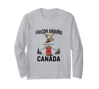 Falcon Around & Finding Out - Funny Canada Beaver Canadian Long Sleeve T-Shirt