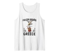 Falcon Around & Finding Out - Funny Greece Spartan Owl Tank Top