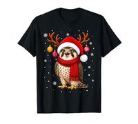 Falcon Bird Christmas Santa Hat Scarf Festive Decor Xmas Value Graphic T-Shirt