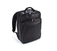 Falcon Colombian Leather 16" Laptop Backpack in Black Falcon Black