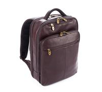 Falcon Colombian Leather 16" Laptop Backpack in Brown Falcon Brown