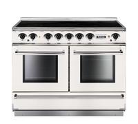 Falcon Continental 1092 FCON1092EIWH/N-EU 110cm Wide White Induction Freestanding Range Cooker - Nickel Trim