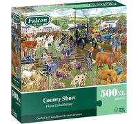 Falcon County Show - 500 XL Piece Jigsaw Puzzle for Adults - Beautifully Illustrated 500 Pc Adults Jigsaw Puzzle, Fun Activity for Home, Puzzles for Rainy Days, Birthday Jumbo