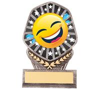 Falcon Crying Laughing Emoji Trophy Award,Multisport Award,School award,105mm,Free Engraving PA20612A-TRD