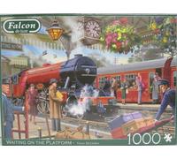 Jumbo, Falcon Deluxe - Waiting On The Platform, Jigsaw Puzzles for Adults, 1000 Piece