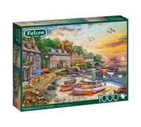 Falcon De Luxe | Harbour Cottages Dominic Davison | 1000 Pieces | Jigsaw Puzzle