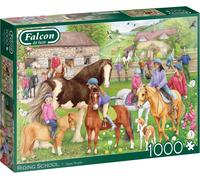 Falcon de Luxe Riding School Adult 1000-Piece Jigsaw Puzzle by Anne Searle - Ex